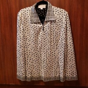 Shimmer knitted jacket